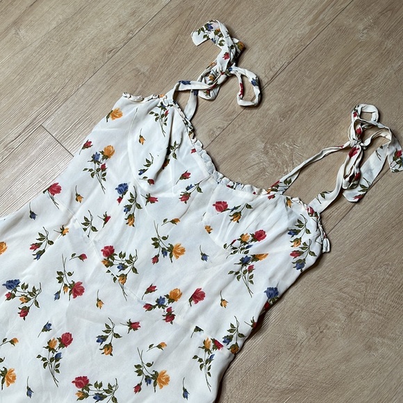 REFORMATION Nikita Floral Dress in Ivory/Floral SIZE 12 0833 - Picture 5 of 10